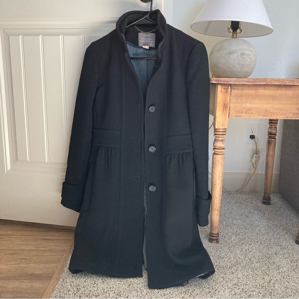 J Crew Double Cloth Wool Coat